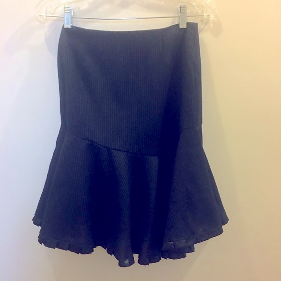 Morale s Dresses & Skirts - Blue and black vertical striped skirt